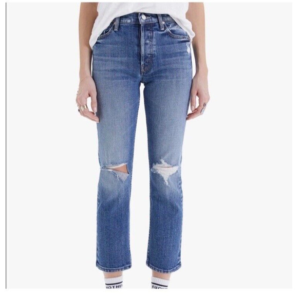 Mother Superior The TomCat Seriously Truce Distressed Straight Jeans Button Fly - Picture 3 of 13